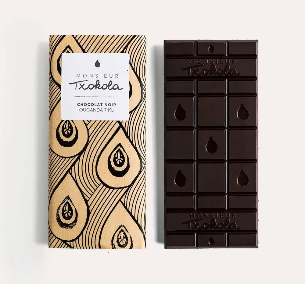 Chocolat Noir Ouganda 74%  - Monsieur Txokola