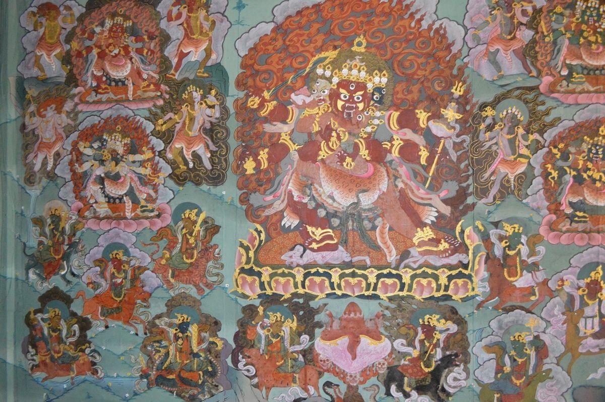 Six-Armed Mahakala Tibetan Buddhist Deity Art Six-Armed Mahakala Tibetan Buddhist Deity Art