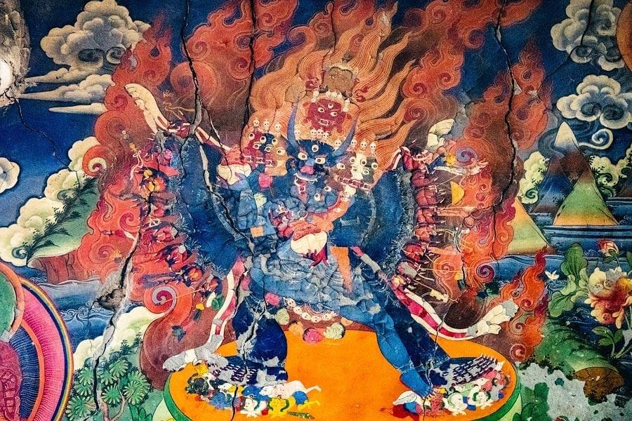 Six-Armed Mahakala Tibetan Buddhist Deity Art Six-Armed Mahakala Tibetan Buddhist Deity Art
