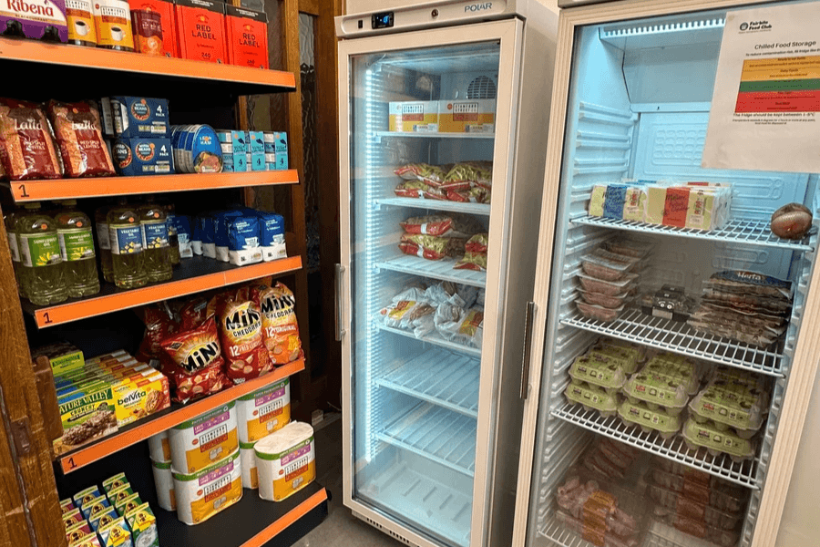 Stocked shelves for St Paul's Fairbite Stocked shelves for St Paul's Fairbite