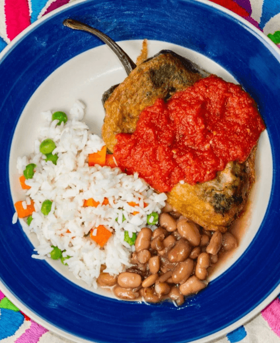 Noon International Mexican Frida's Chiles Rellenos