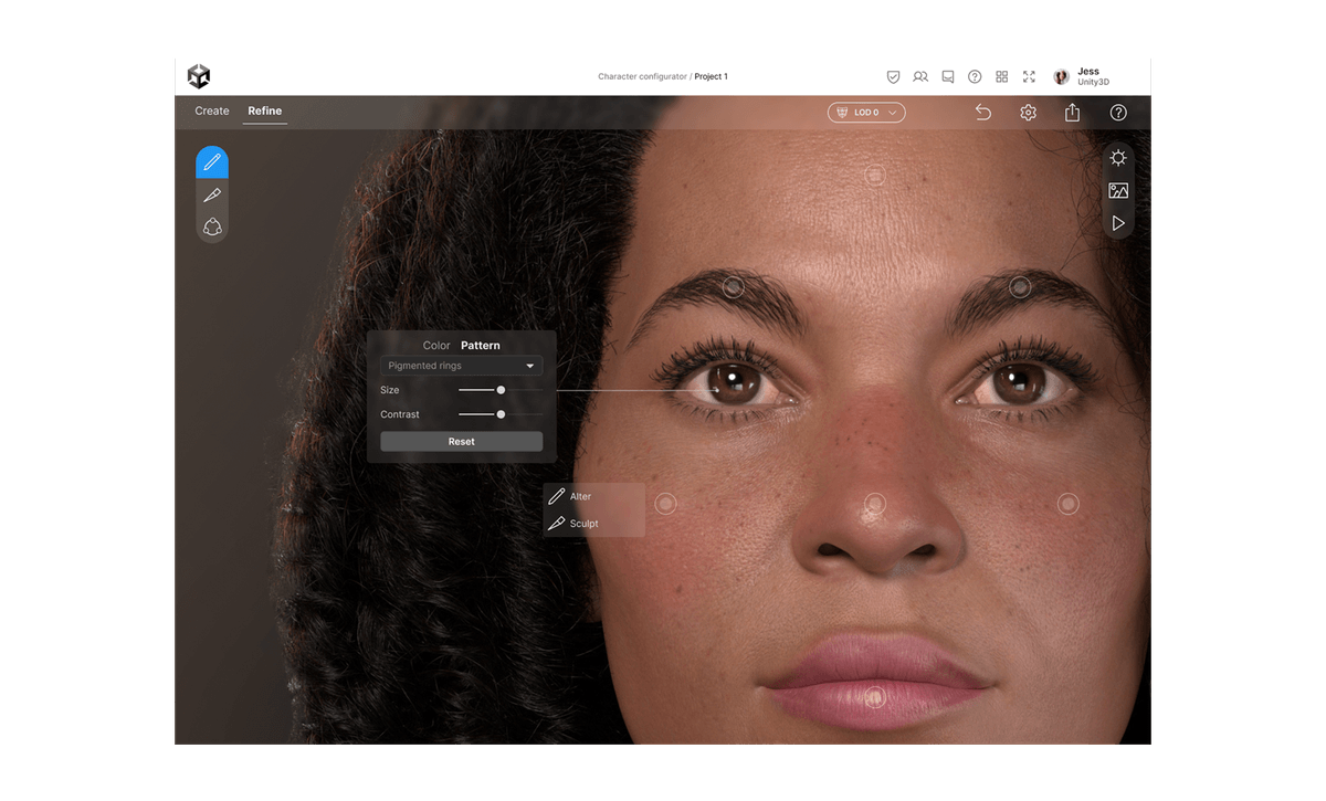 UNITY: Digital Humans lite - 3D Character Generator.