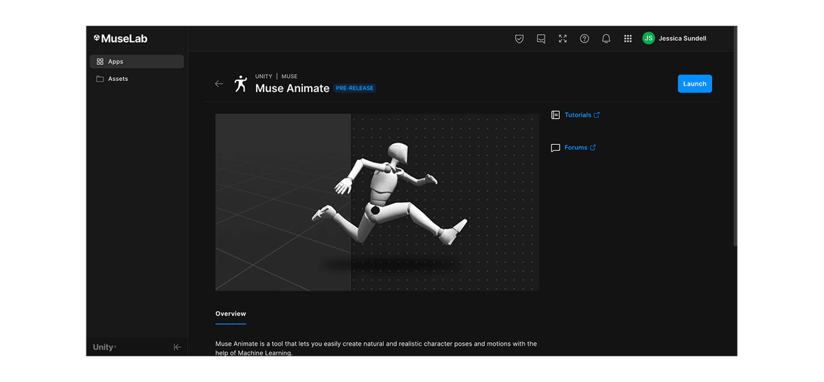 UNITY: Muse Animate - GenAI Text-To-Animation tool