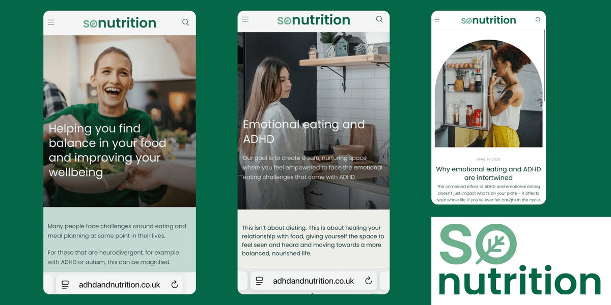 So Nutrition: brand refresh with new logo and website