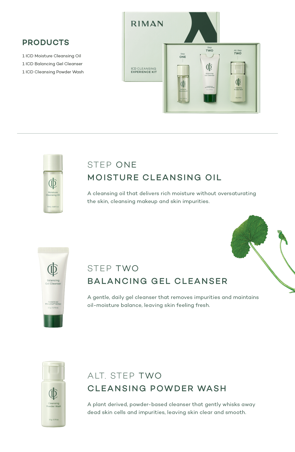 ICD Cleansing Experience Kit (3 Items)