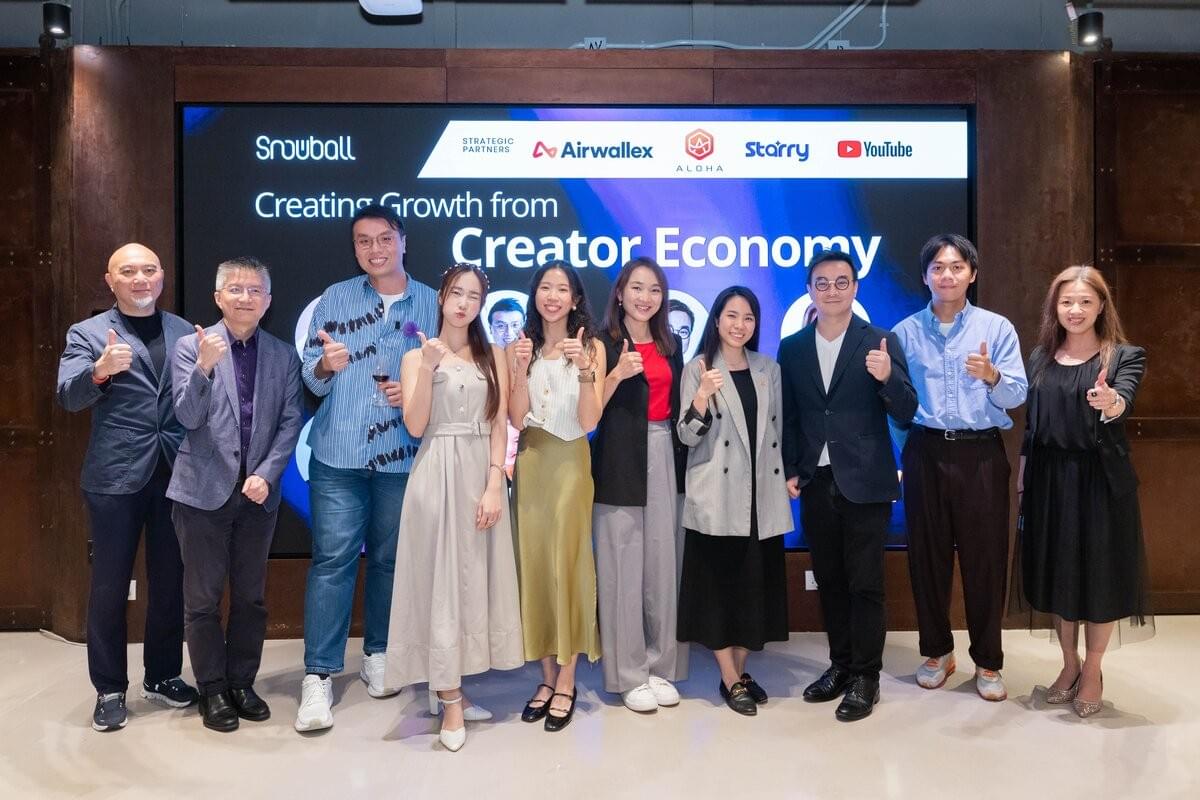 Leading content creators and AI experts speaking at Snowball exclusive creator economy forum in Hong Kong