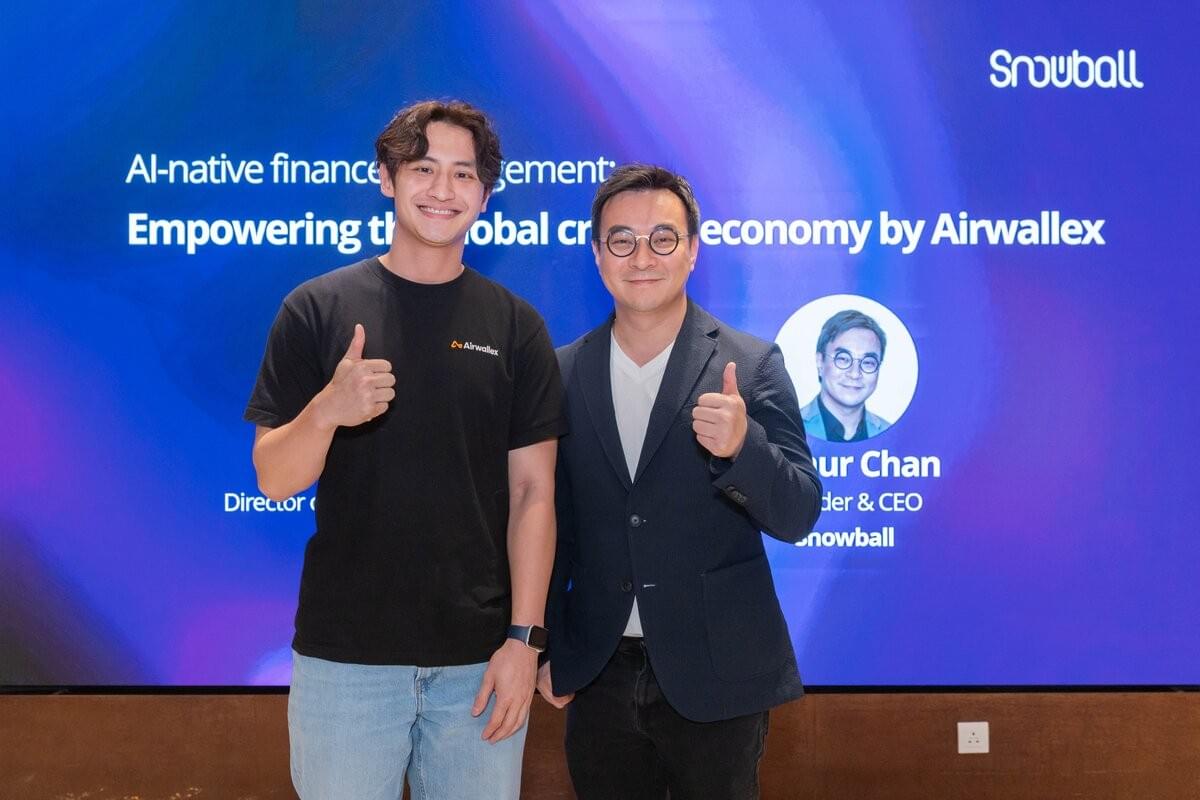 Darren Fong from Airwallex speaking at the Snowball exclusive creator economy forum in Hong Kong
