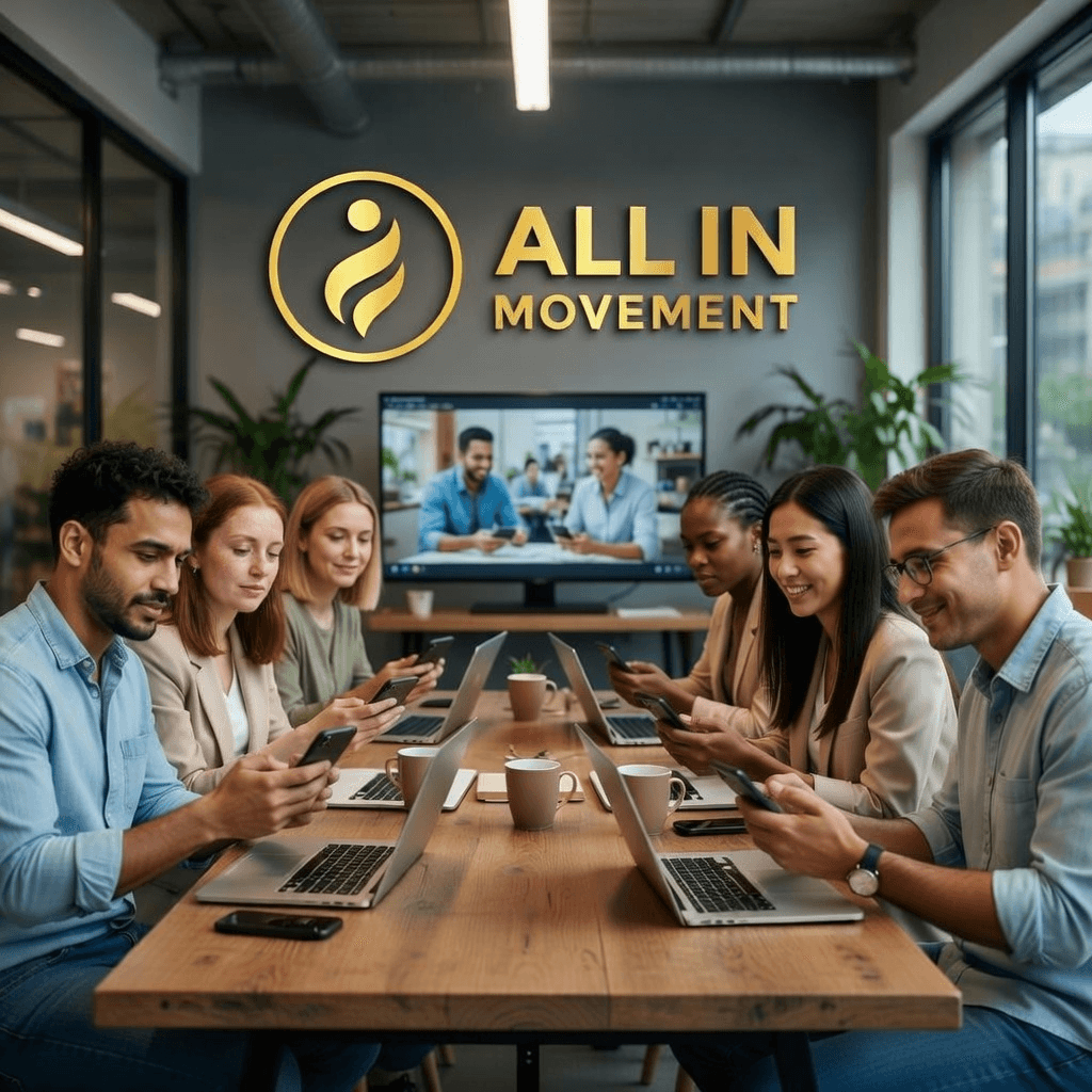 Our team you accompanies with advice concrete to strengthen your well-being integral and respond to your concerns. Personalized Guidance What do we do? Create in Strikingly a modern, elegant, and mobile-friendly page called:

# All In Movement | Support Center

We are certified facilitators of Christine D’Clario and All In Movement. The page should present our role as a team that guides, answers questions, and connects people with resources for their physical and financial well-being.

## Design

Use navy blue, white, and gold details; modern typography, spacious layouts, warm photographs, and elegant icons. Avoid a generic appearance of network marketing.

Menu:

* Home
* The Movement
* How we support you
* Resources
* Questions

Featured button: **Find your next step**

## 1. Header

Design a header in two columns.

**Text:**

### Your well-being is not worked on in parts. It is built holistically.

We are certified facilitators of All In Movement. We are here to guide you, answer your questions, and help you find resources to strengthen your physical and financial well-being, two areas that also influence your well-being.