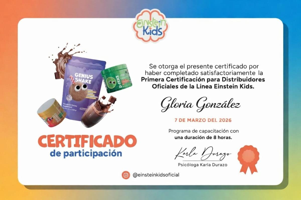 Join us to discover how a comprehensive approach can enhance the cognitive and emotional development of children. Boost the learning and creativity of your child An educational and nutritional approach designed to support the cognitive and emotional development of children.

Line 2

Inspired by child development methodologies used by specialists in psychology, nutrition, and well-being.

3️⃣ COLORS OF THE LANDING

To look professional and trustworthy.

Main blue
#1E3A8A

Bright blue
#2563EB

Creativity yellow
#FBBF24

Clean white
#FFFFFF

Text gray
#374151

This communicates:

intelligence

science

childhood

trust

4️⃣ STRUCTURE OF THE OFFICIAL LANDING (COVER)

This does NOT have representatives.

HERO

Title

Awaken your child's extraordinary potential

Subtitle

Einstein Kids is an educational and nutritional approach designed to support the cognitive, emotional, and creative development of children.

Button:

Learn about the program