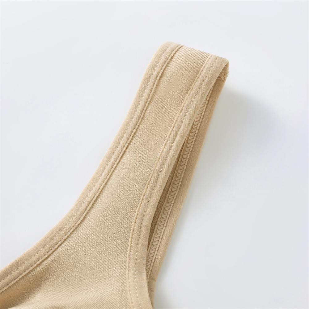 A1019 Seamless Tank Top Bodysuit Thong