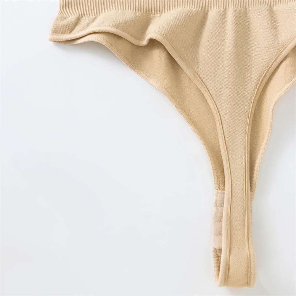 A1019 Seamless Tank Top Bodysuit Thong