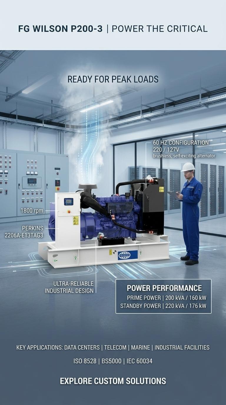 FG Wilson P200-3 Generator Set