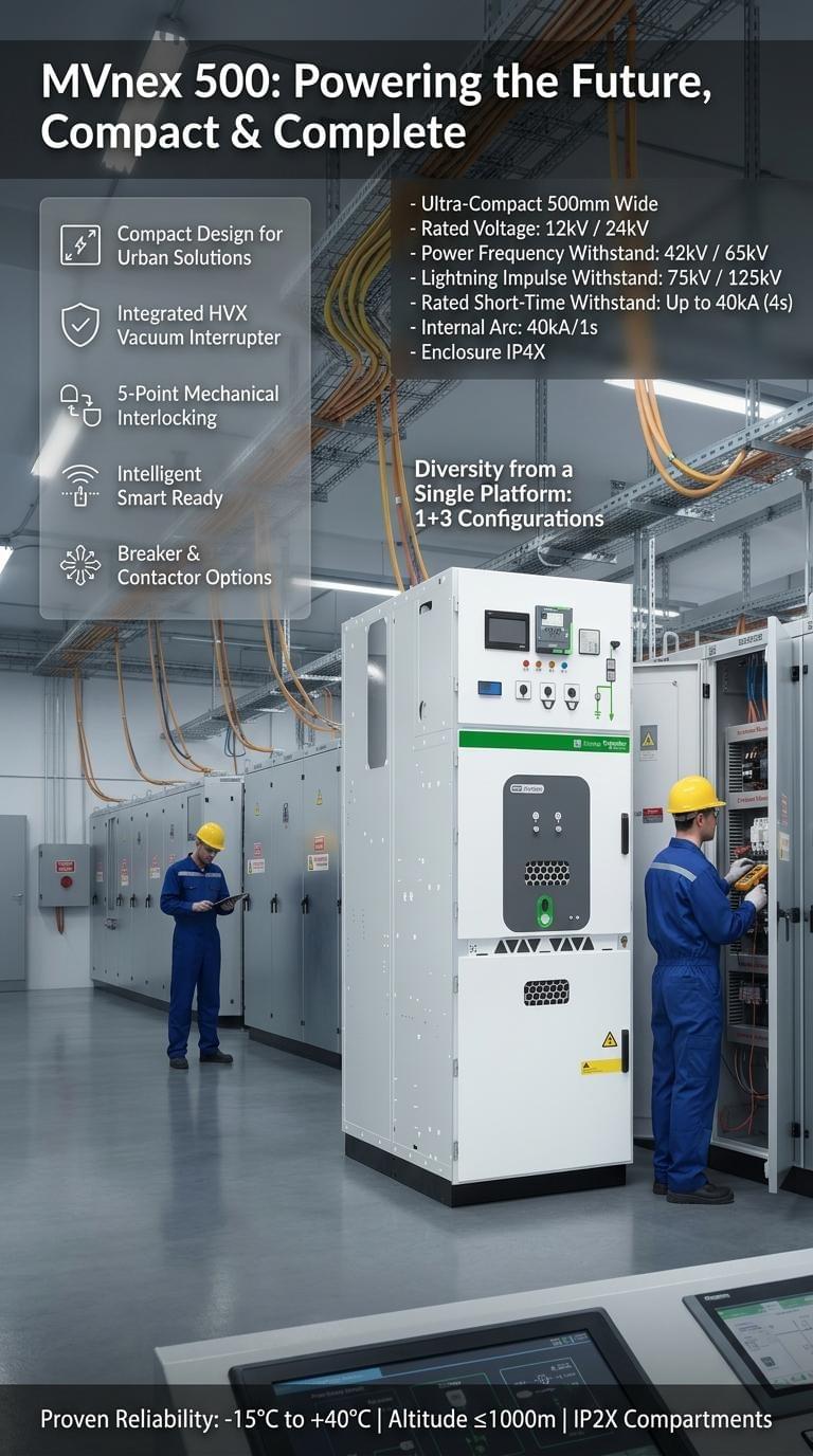 2. MVnex-12 500mm Wide Air-Insulated Switchgear