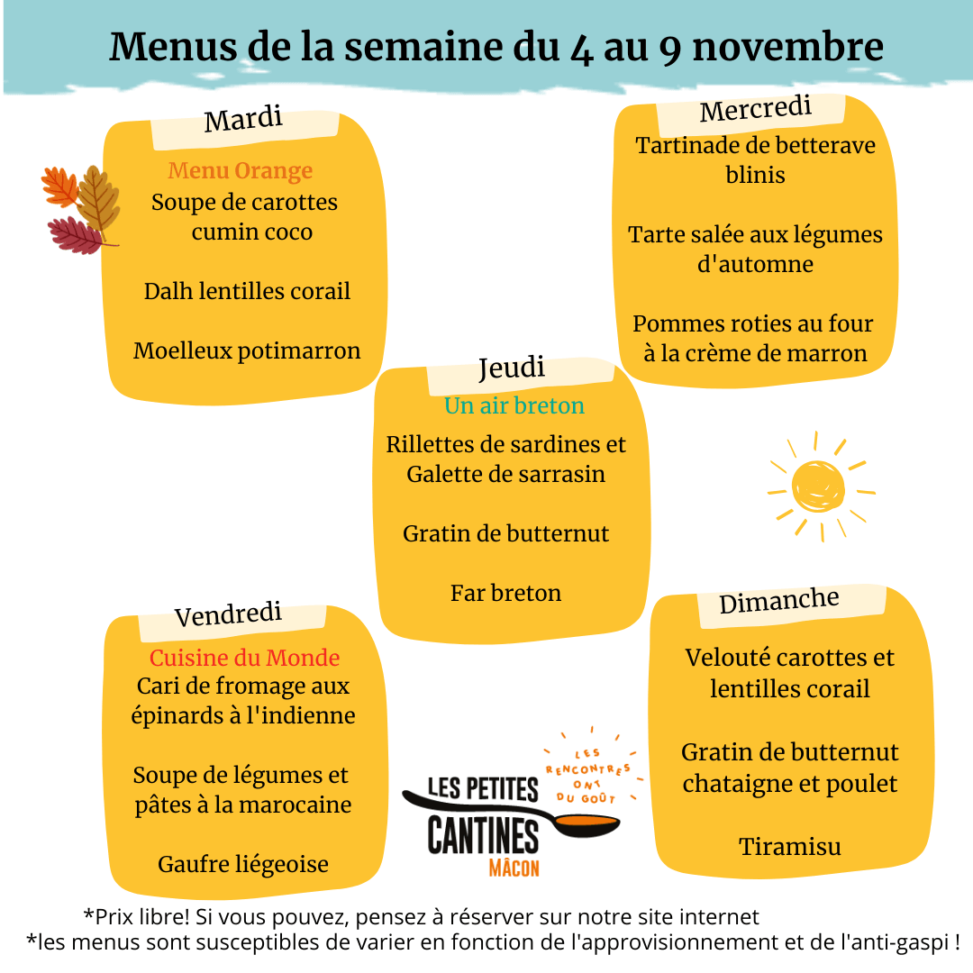 menu les petites cantines mâcon du 16 au 20 décembre menu les petites cantines mâcon du 16 au 20 décembre