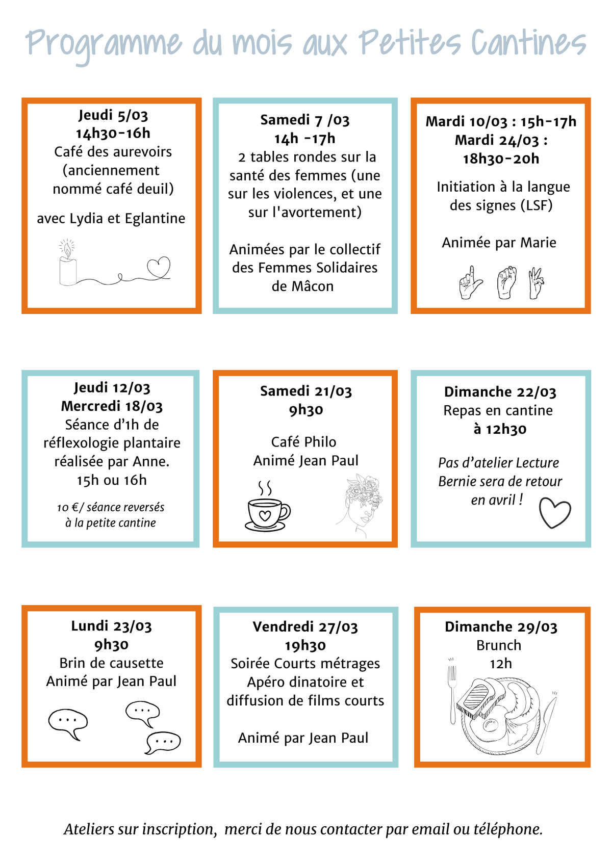 menu les petites cantines mâcon du 16 au 20 décembre