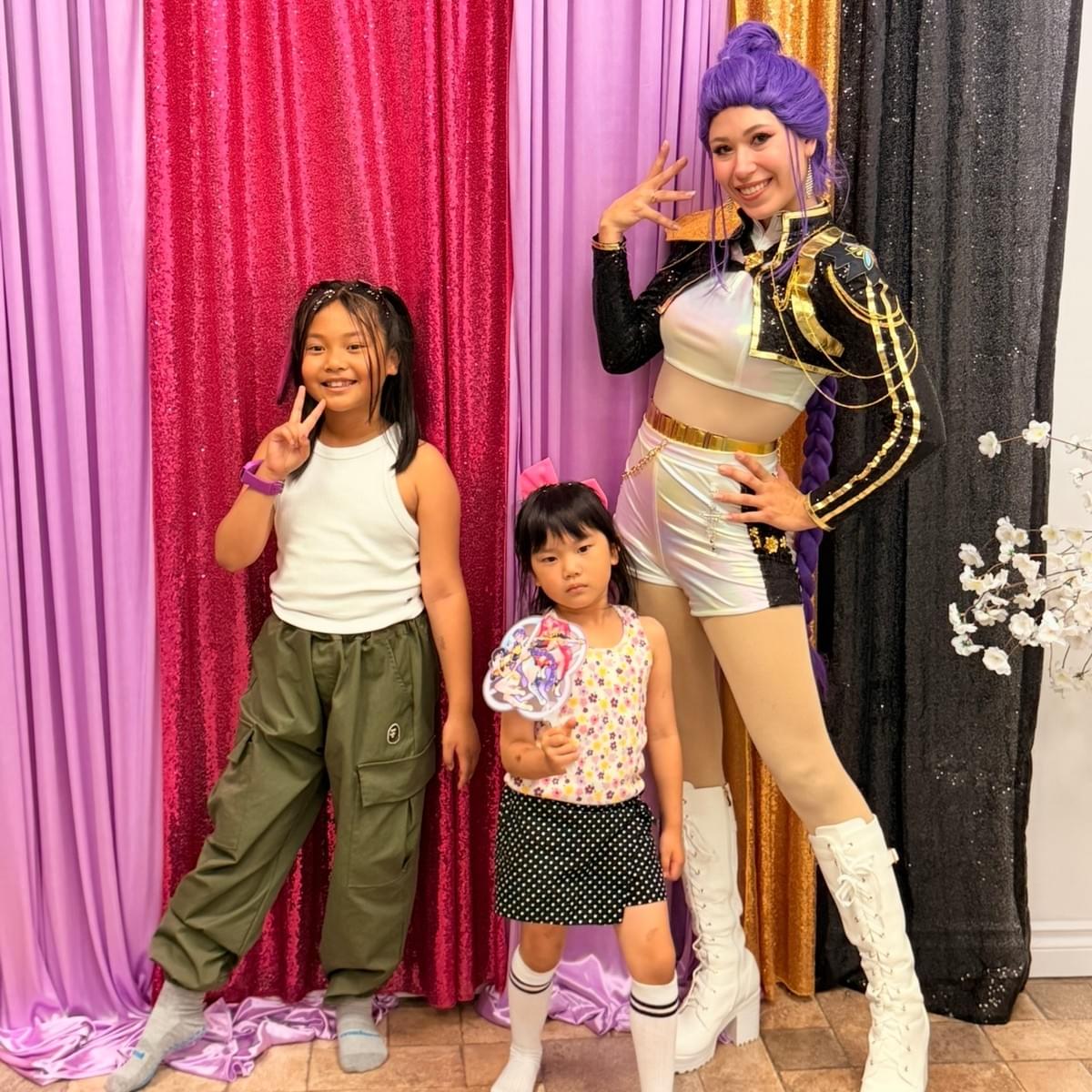 Taylor Swift Rumi K-Pop Demon Hunter Star Celebrity Singer Character Performer Kids Birthday Party in Edmonton