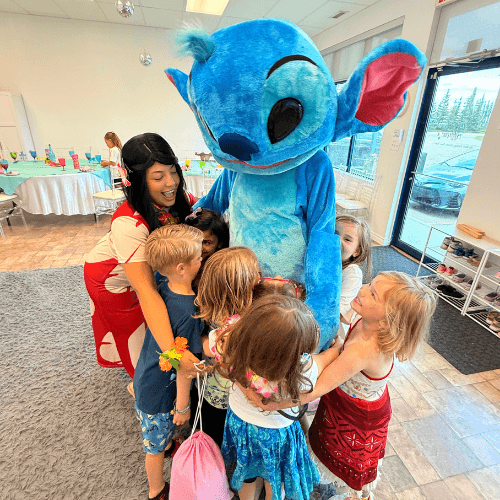 Lilo And Stitch Mascot Character Performer Kids Birthday Party in Edmonton