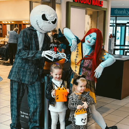 Jack Skellington Sally Nightmare Before Christmas Halloween Villain Characters Edmonton Live Entertainment Special Event Birthday Party Halloween Performer