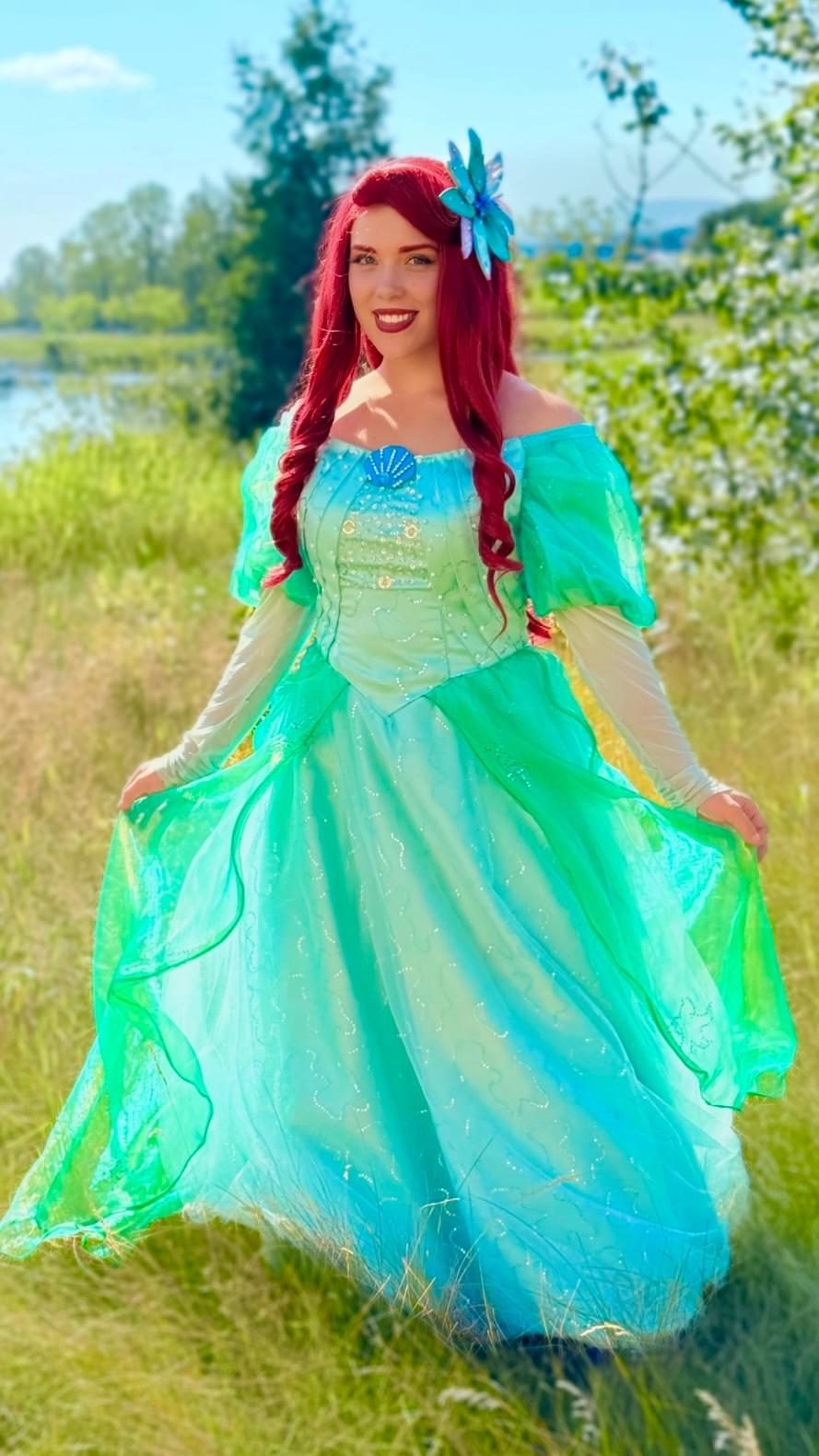 Princess Ariel Little Mermaid Character Performer Kids Birthday Parties Edmonton Special Event Entertainment