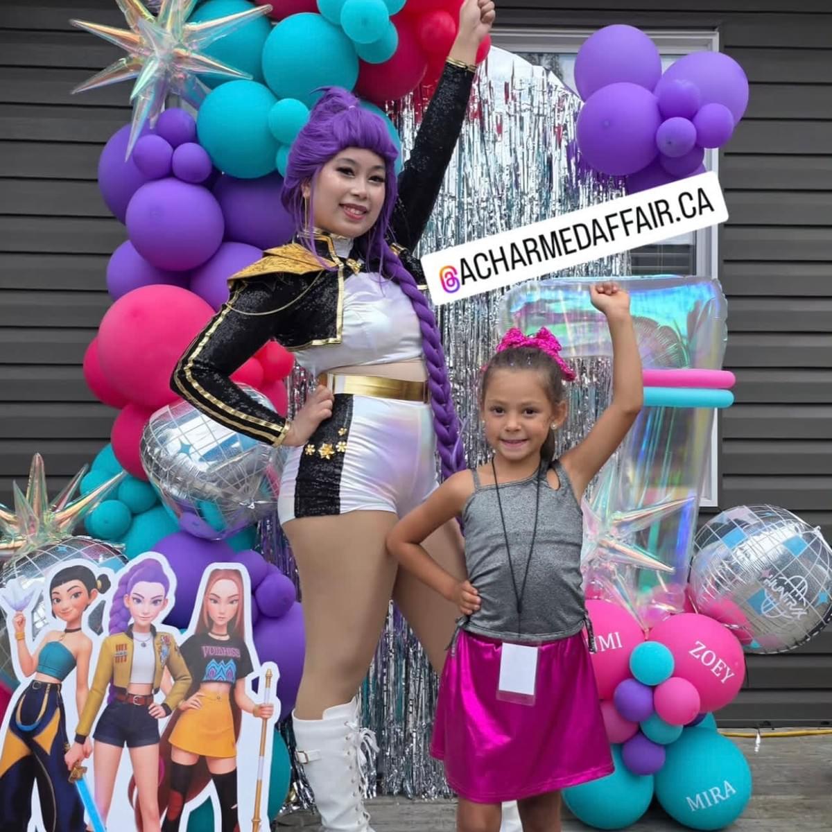 Taylor Swift Rumi K-Pop Demon Hunter Star Celebrity Singer Character Performer Kids Birthday Party in Edmonton