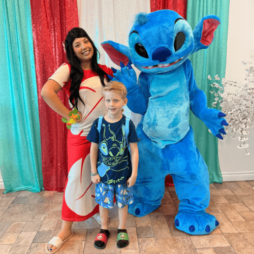 Lilo And Stitch Mascot Character Performer Kids Birthday Party in Edmonton