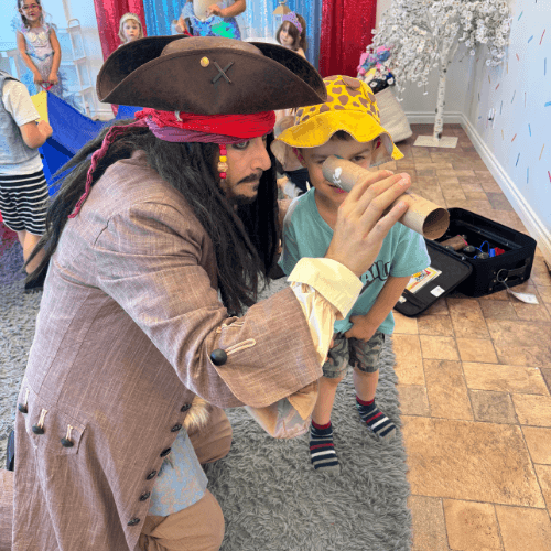 Captain Jack Sparrow Pirate Character Performer Kids Birthday Party in Edmonton