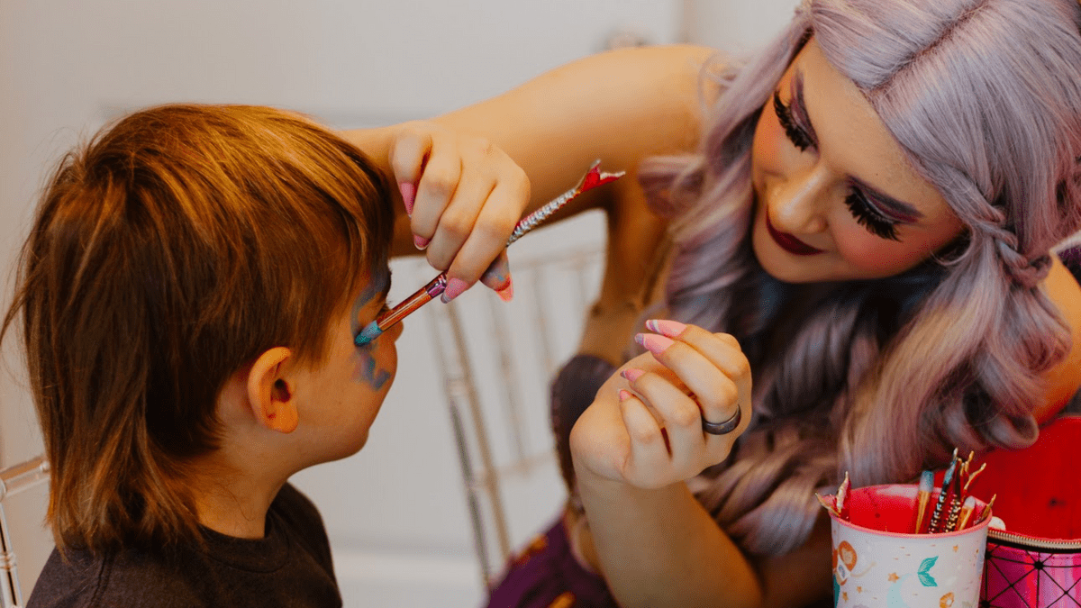 Mermaid Theme Birthday Party Edmonton Mermaid Performer Kid's Entertainment