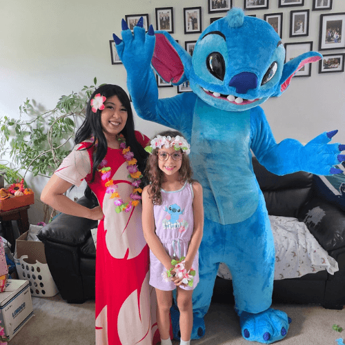 Lilo And Stitch Mascot Character Performer Kids Birthday Party in Edmonton