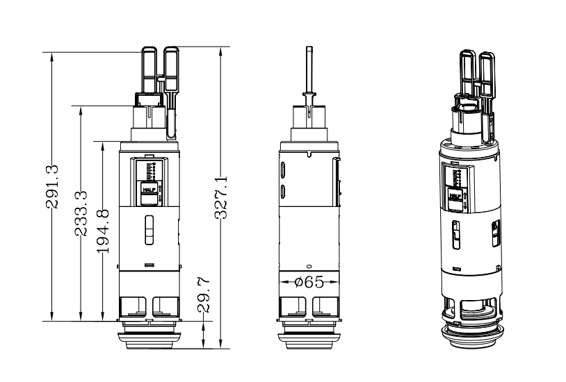 Toilet Cistern Flush Valve