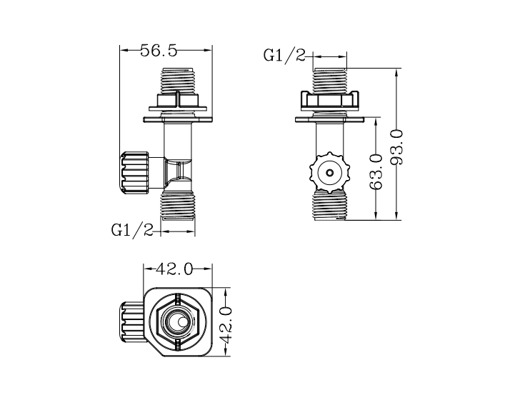 Angle valve of toilet concealed cistern