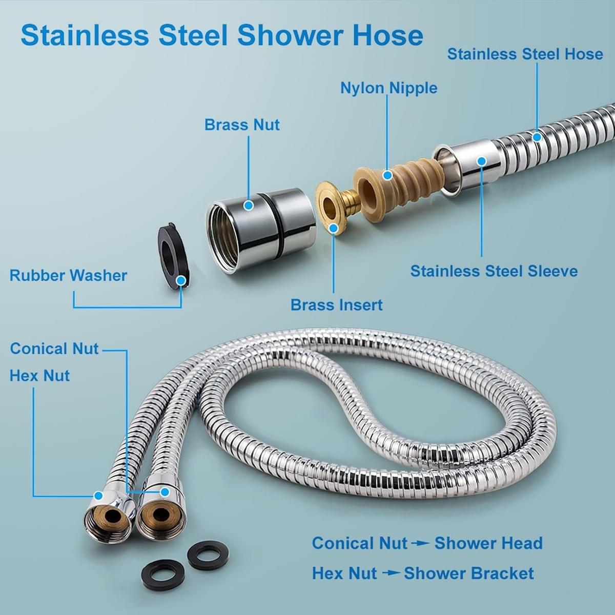 Filtered Shower Head with Handheld, High Pressure 5 Spray Mode Showerhead