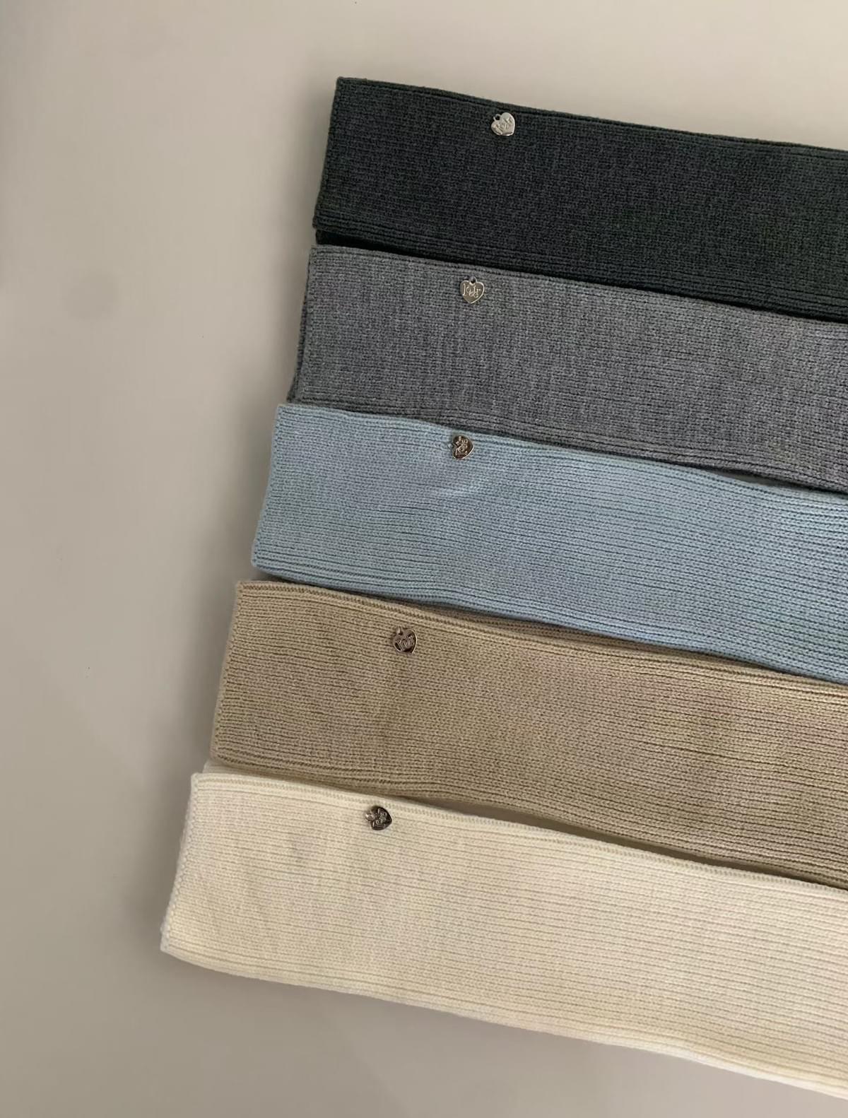 [25F1004]百搭修飾小腿坑條堆堆襪套（五色）