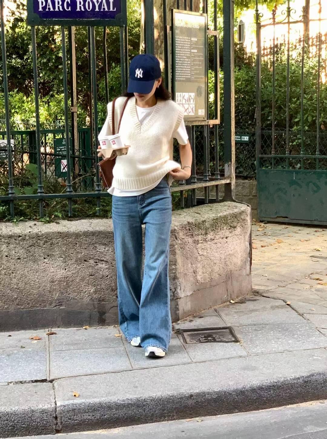 [25F1001] 英倫學院風羊毛寬肩針織背心（兩色）