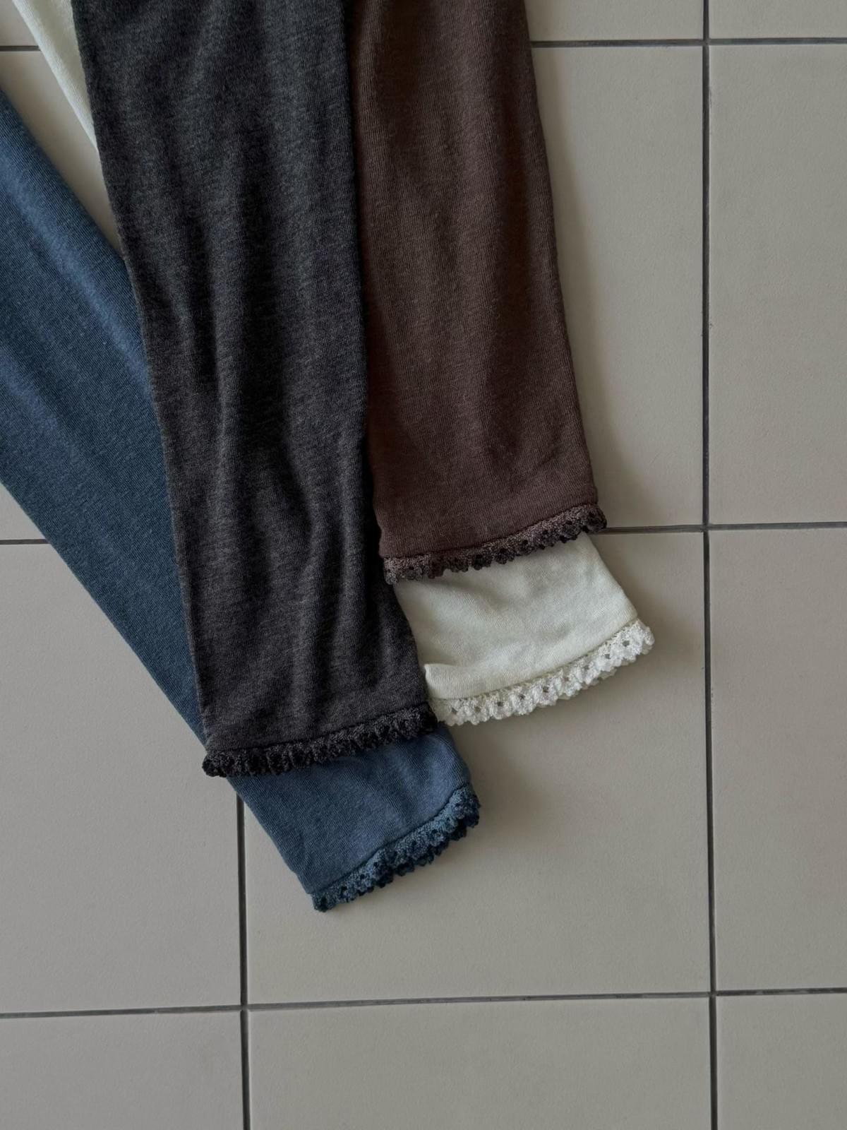 極親膚滾花鑲邊綁帶套裝（四色可混搭）