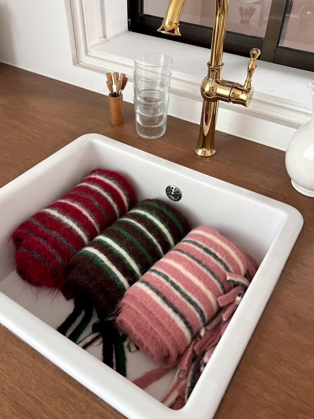 [25F1009]不撞款！不規則撞色流蘇羊毛圍巾（五色）