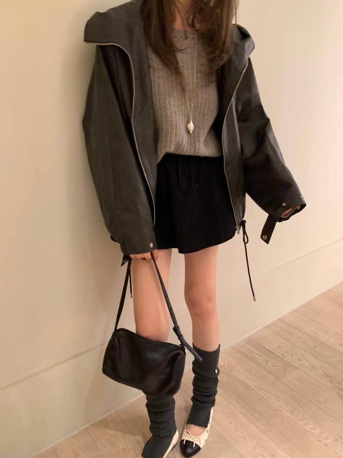 [25F1004]百搭修飾小腿坑條堆堆襪套（五色）