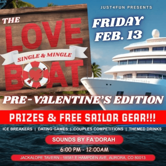 Pre-Valentine's day party at the Jackalope Tavern in Aurora, CO