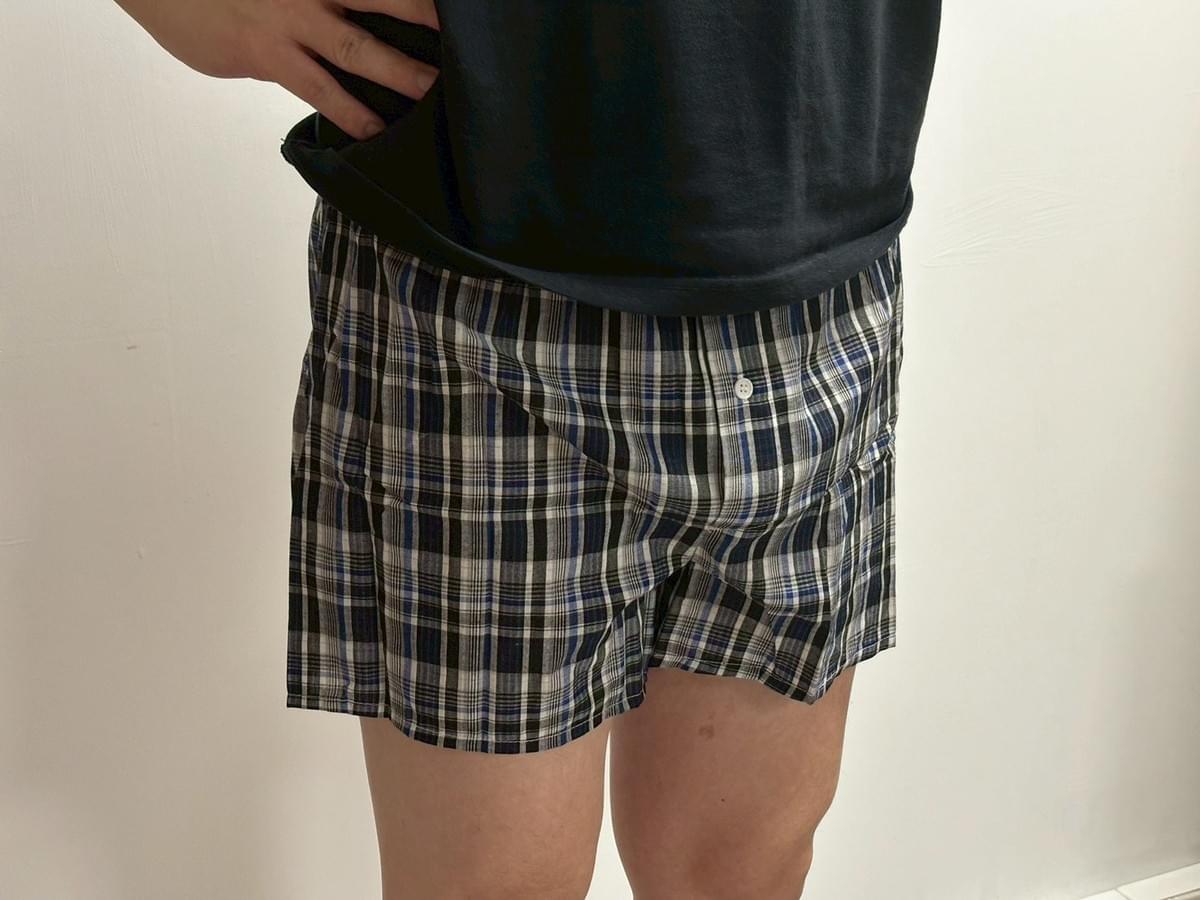 『MORINO摩力諾』色紗格織平口褲/四角褲—4/24~5/12