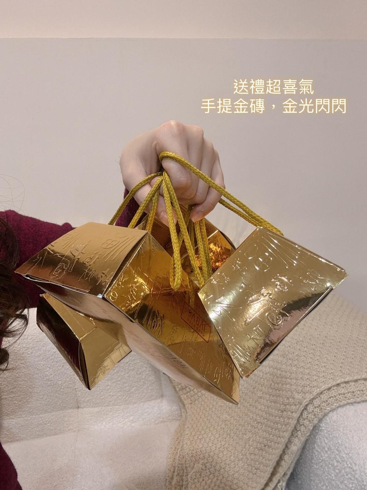 『JABA』娃娃酥心糖聚財金磚提繩禮盒—1/12~2/9