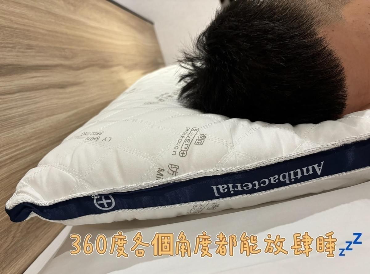 『立新寢具』德國銀離子防蟎抗菌立體舒眠枕—1/12~1/30