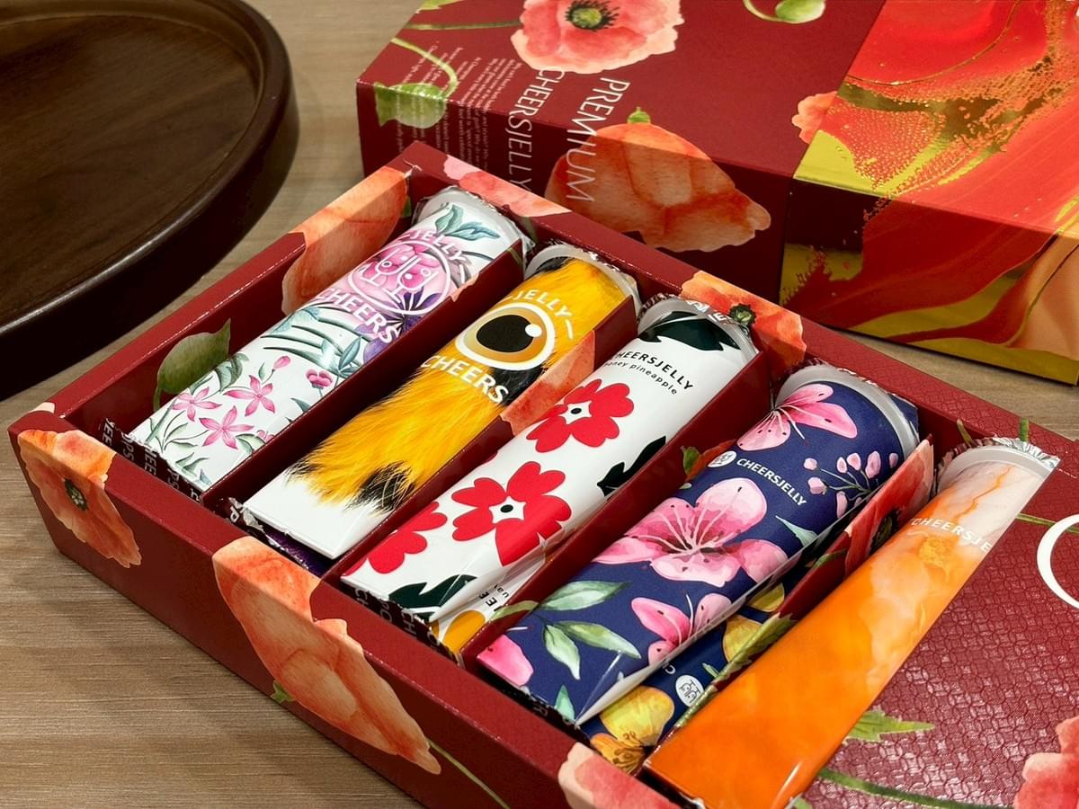 『𝐂𝐇𝐄𝐄𝐑𝐒𝐉𝐄𝐋𝐋𝐘 』舉杯低卡蒟蒻凍 《花財不花福過年款禮盒》—1/1~2/20