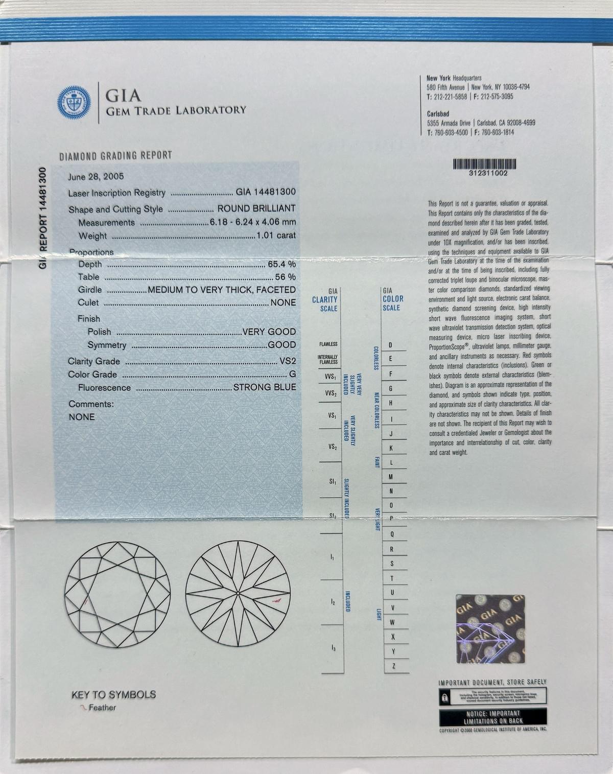 1克拉圓鑽戒 C0009