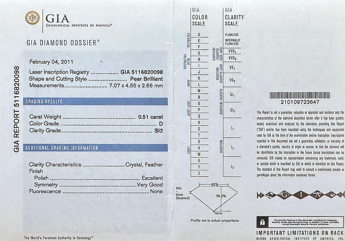 天然水滴鑽石耳飾 E0025