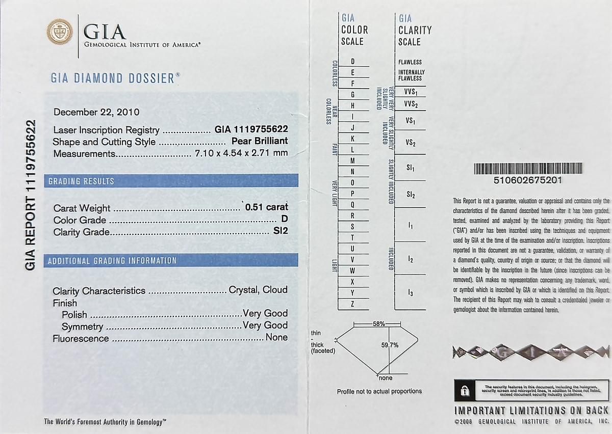 天然水滴鑽石耳飾 E0025