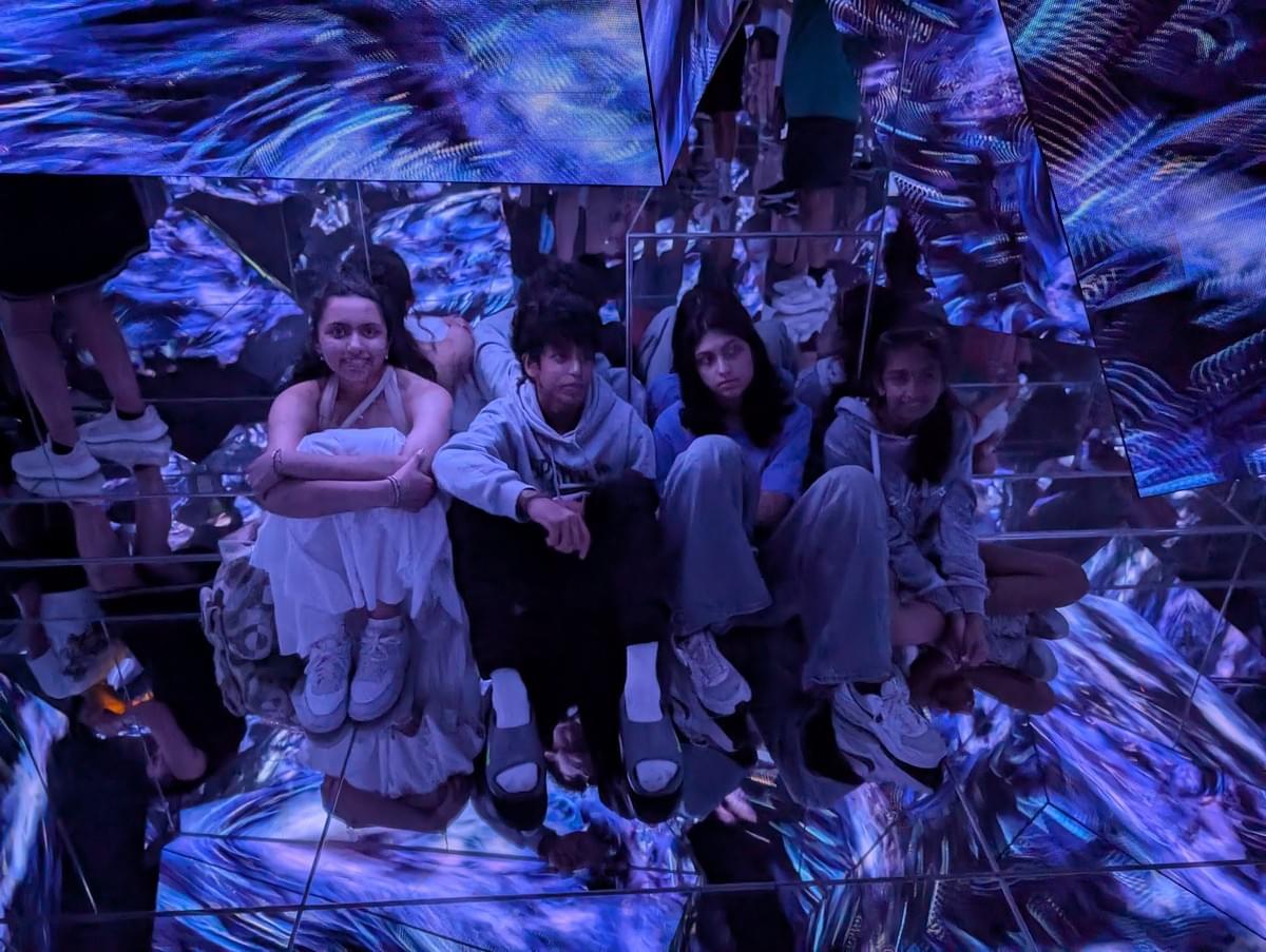 FamTripping family trip to Japan with the Devani and Ali family at teamLab Borderless in Tokyo in summer 2026.