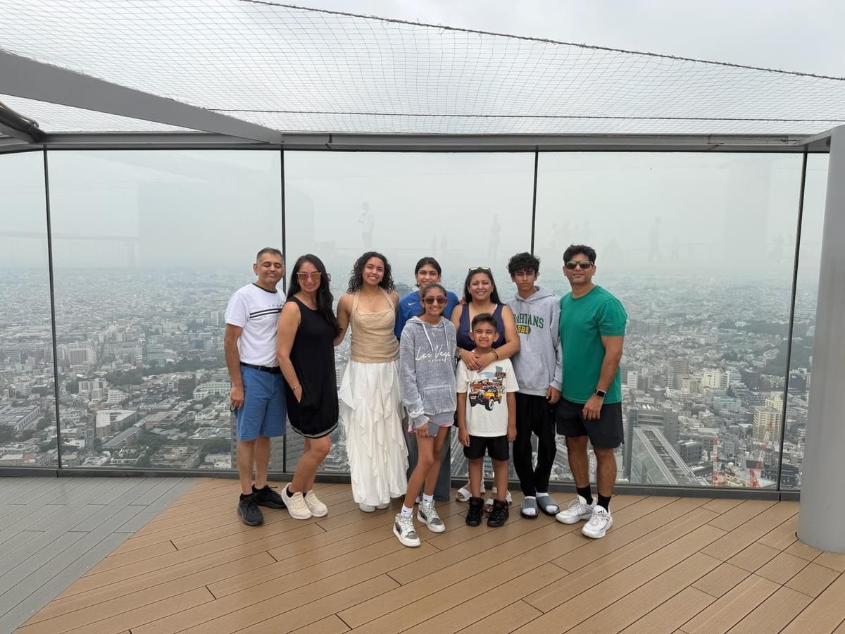 FamTripping family trip to Japan with the Devani and Ali family at Tokyo Sky View in summer 2026.