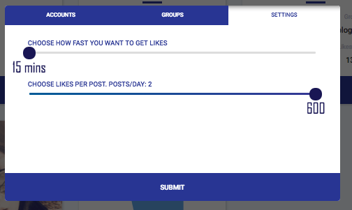 Fuelgram - choose likes per post