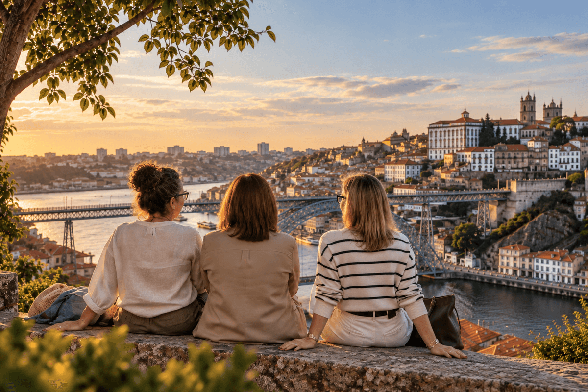 EASIS Bridge team overlooking Porto and the Douro River EASIS Bridge team overlooking Porto and the Douro River