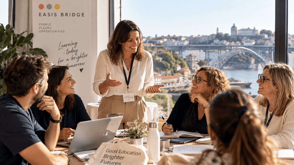 Teachers taking part in a professional development course in Porto