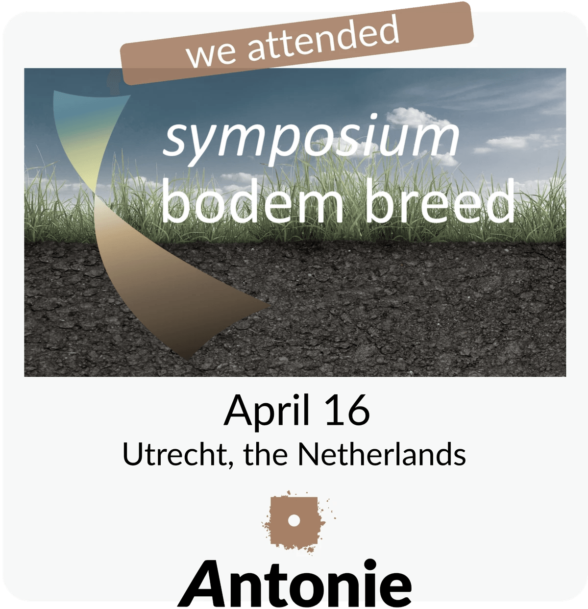Symposium Bodembreed 2026 | Antonie attending